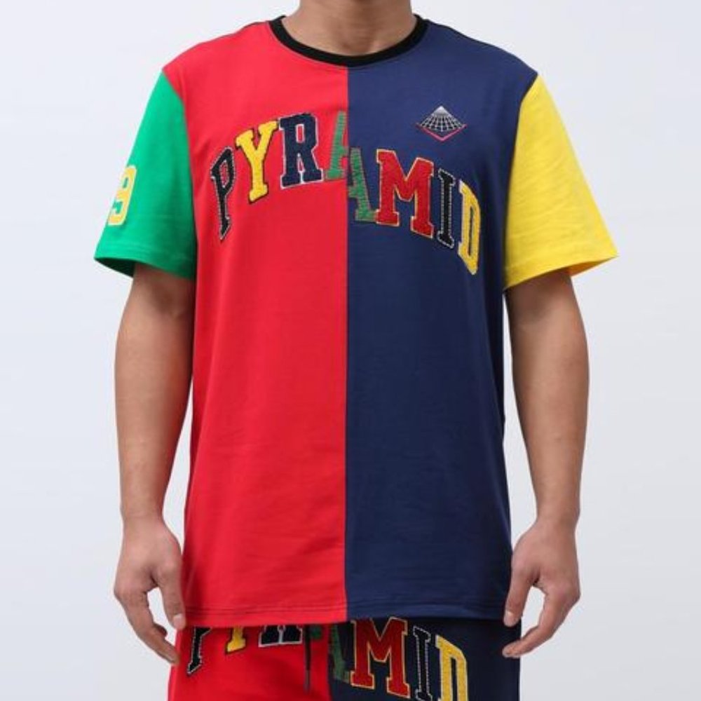 Black Pyramid Split Logo T shirt NWOT